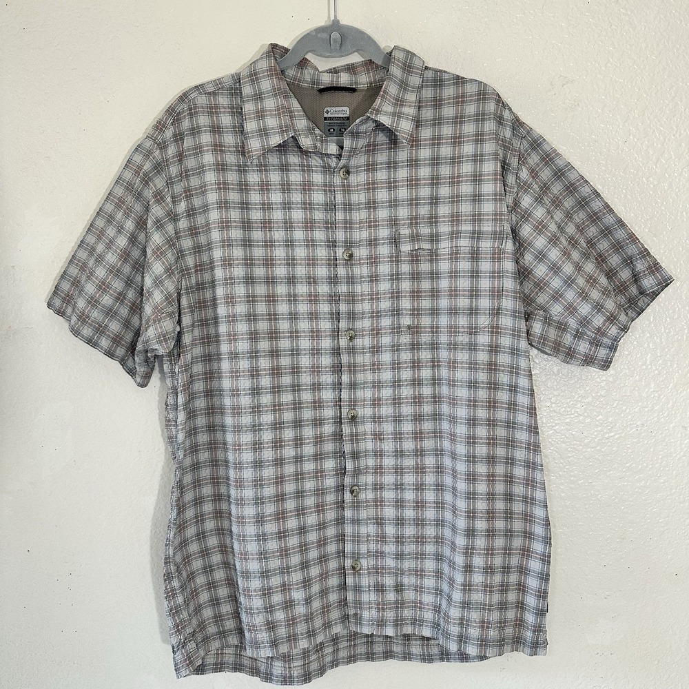 Columbia Sportswear Titanium Back Open Air Cotton/Nylon Shirt Size XL